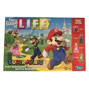 NEW The Game of Life Super Mario Edition Family Board Game 2021 Hasbro Gaming